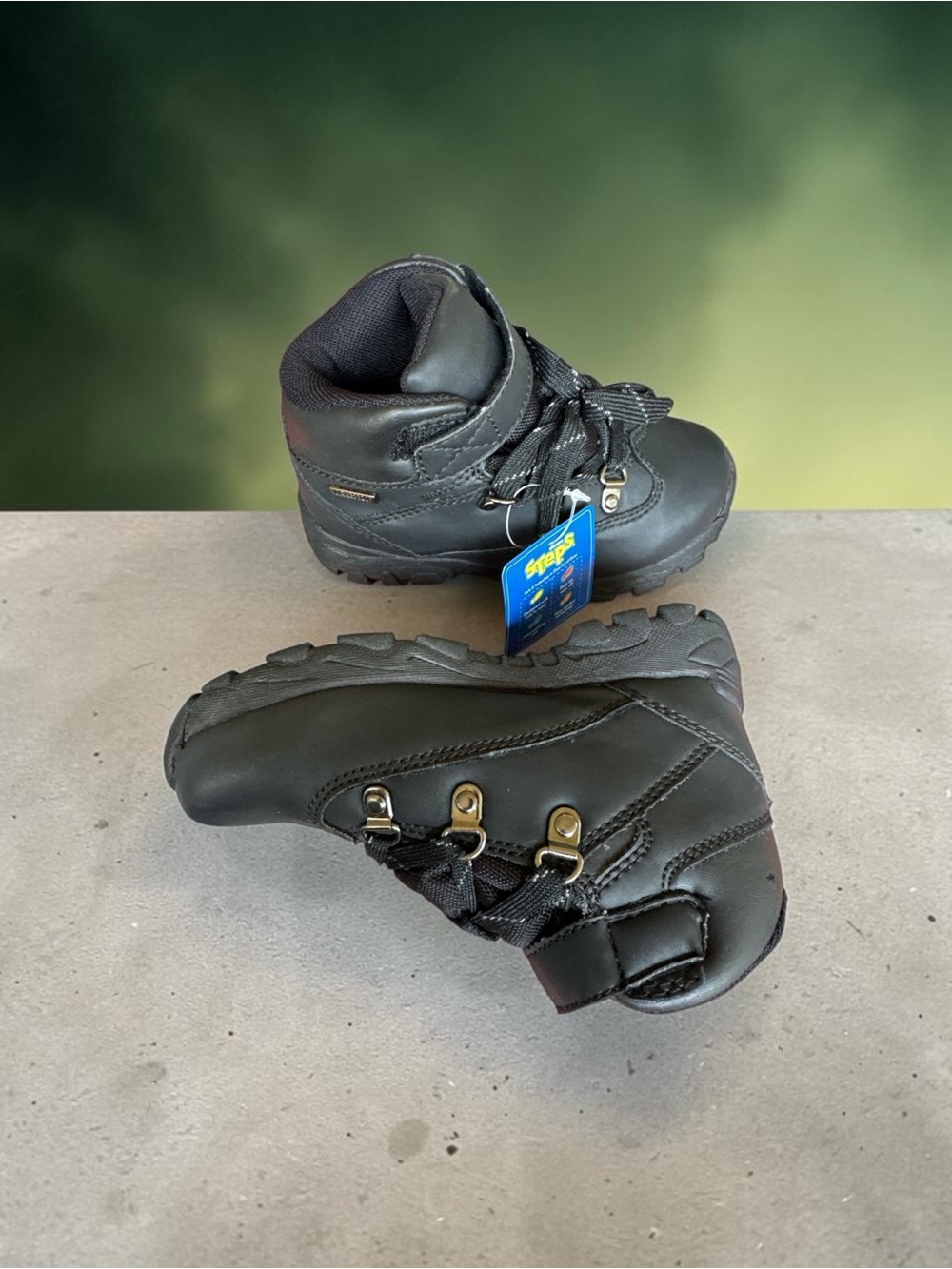 Sonoma Waterproof Hiking Boots Toddler Size 7 Black Casual Outdoor STEPS NWT - Picture 2 of 8